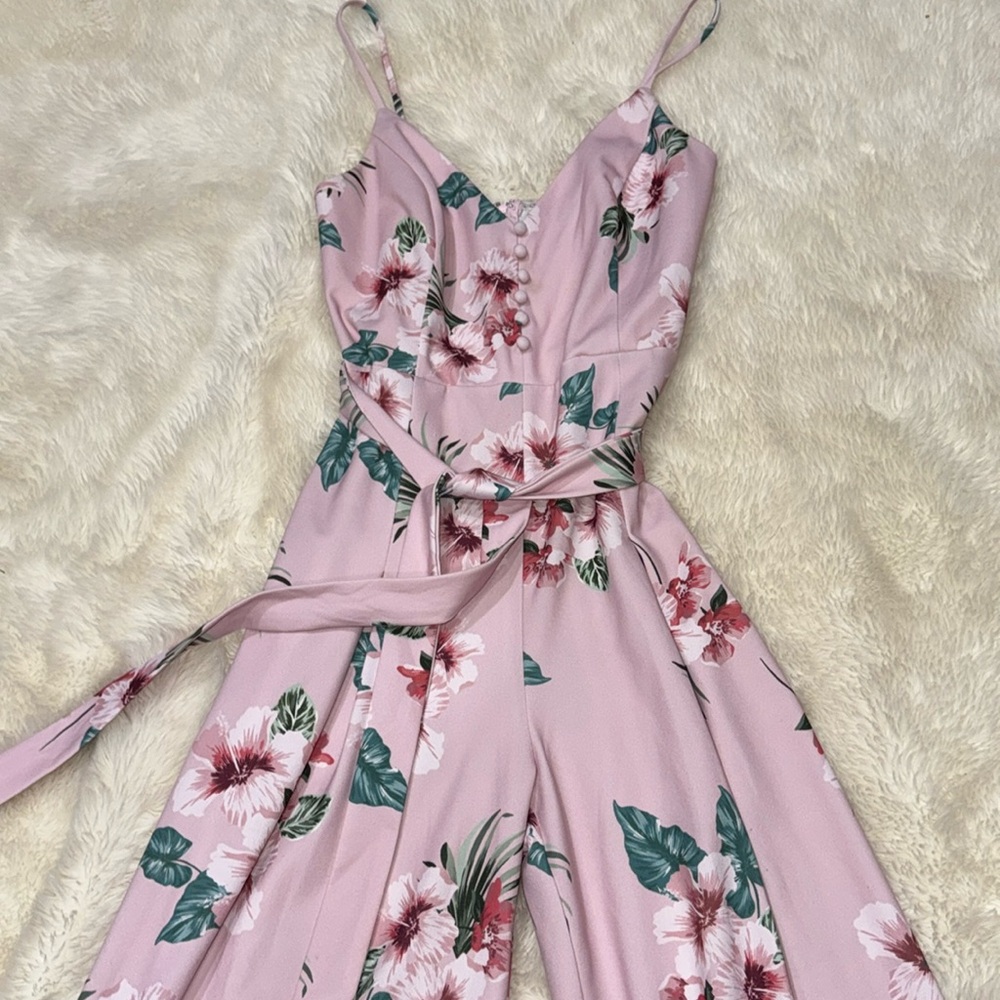 Beautiful, pretty in pink jumpsuit
